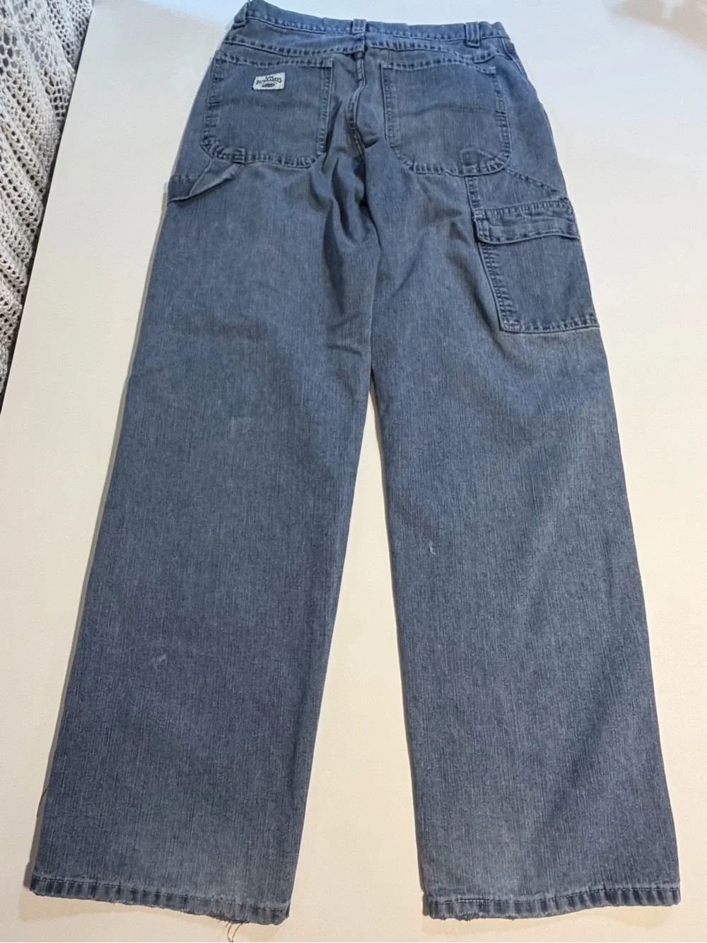 VINTAGE 90s USA‎ Made Lee Dungarees Carpenter cargo Jeans Relaxed Utility Denim